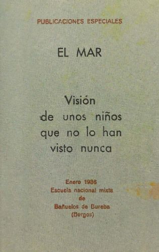 Fragment del quadern 'El mar. Visión de unos niños que no lo han visto nunca'.