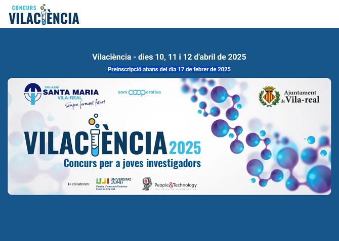 La 3a edició del Concurs VILACIÈNCIA per a joves investigadors esdevé un certamen d’àmbit nacional
