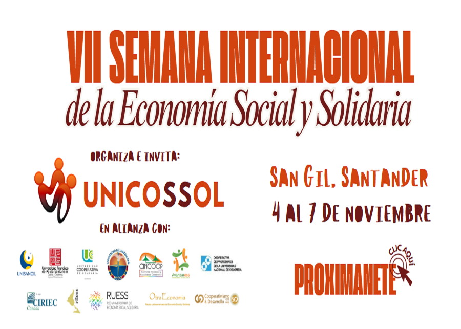 La UCEV aportarà experiències de cooperativisme escolar en la VII Setmana Internacional d'Economia Social i Solidària de Sant Gil (Colòmbia)