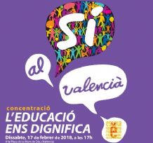 La UCEV s’adhereix a la mobilització amb el lema ‘L'educació ens dignifica. Sí al valencià’ convocada per Escola Valenciana