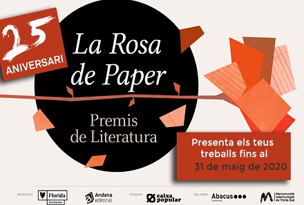 Convocada la XXV edició dels premis literaris "La Rosa de Paper"