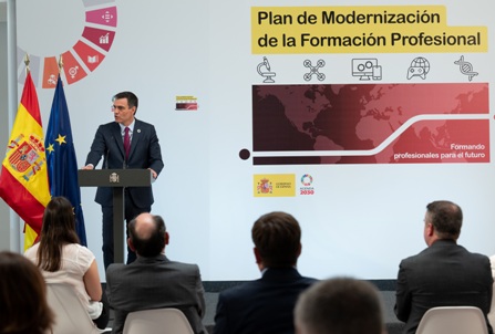 Sánchez presenta el Plan de Modernización de la Formación Profesional